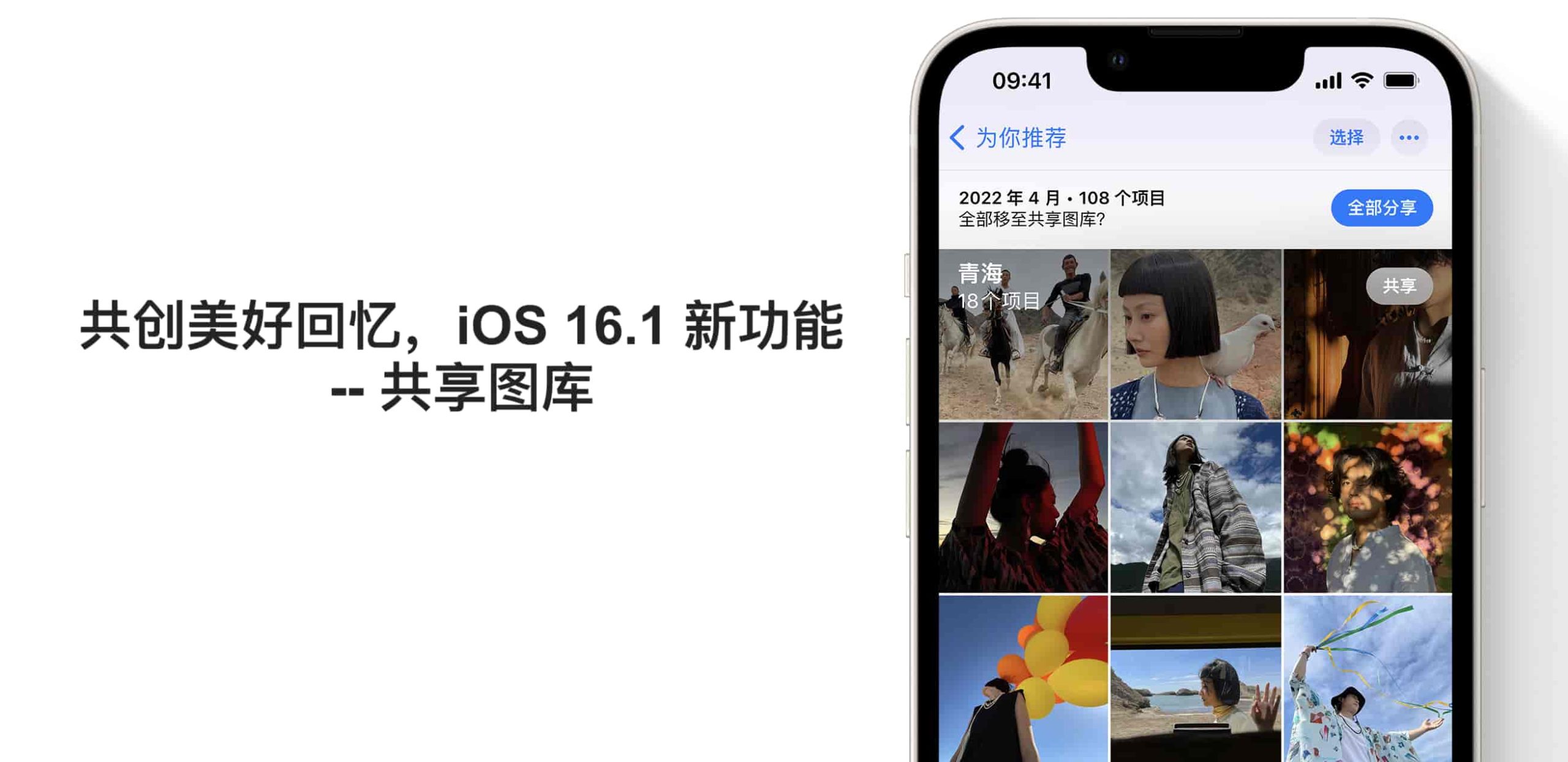共创美好回忆，iOS 16.1 新功能 -- 共享图库